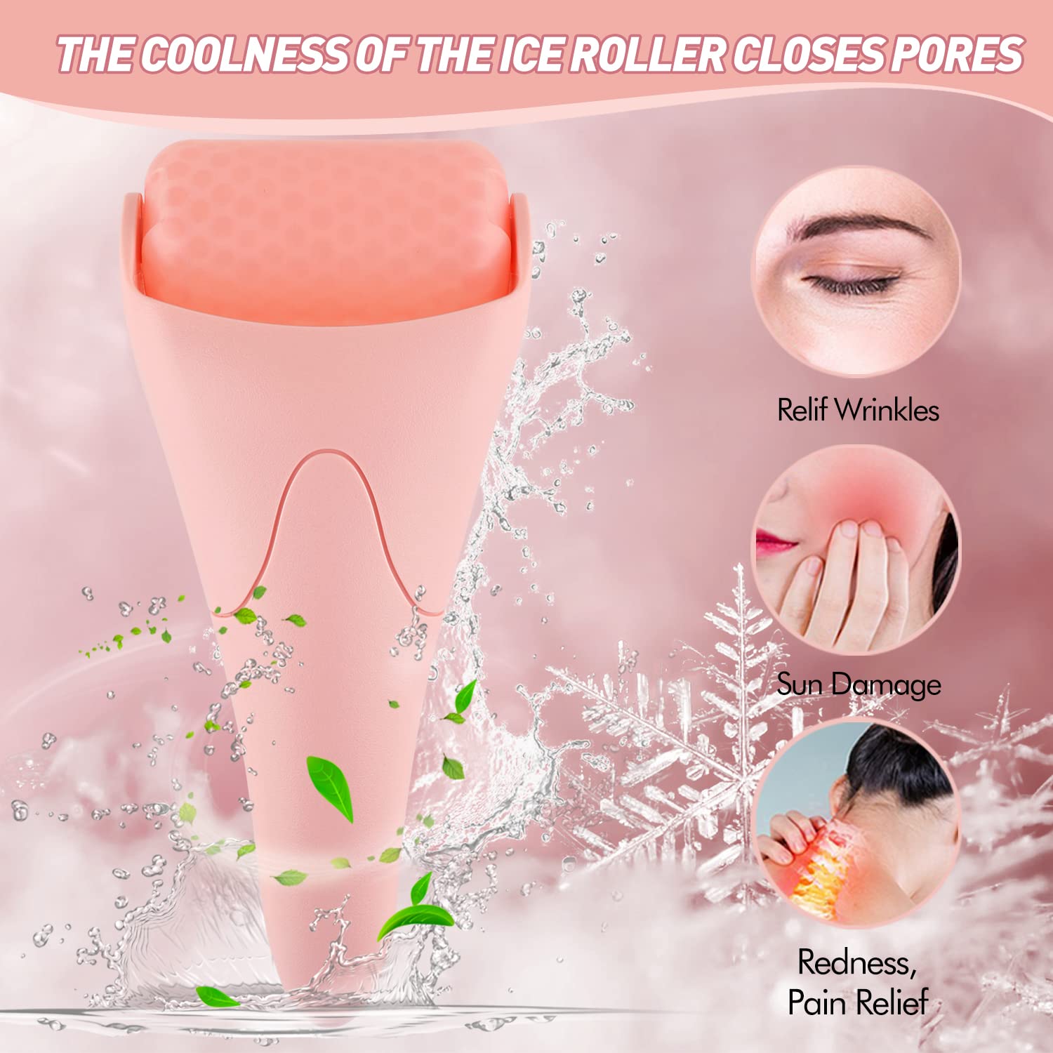 Fronnor Ice Roller for eyes calms the eye area and reduces puffiness.