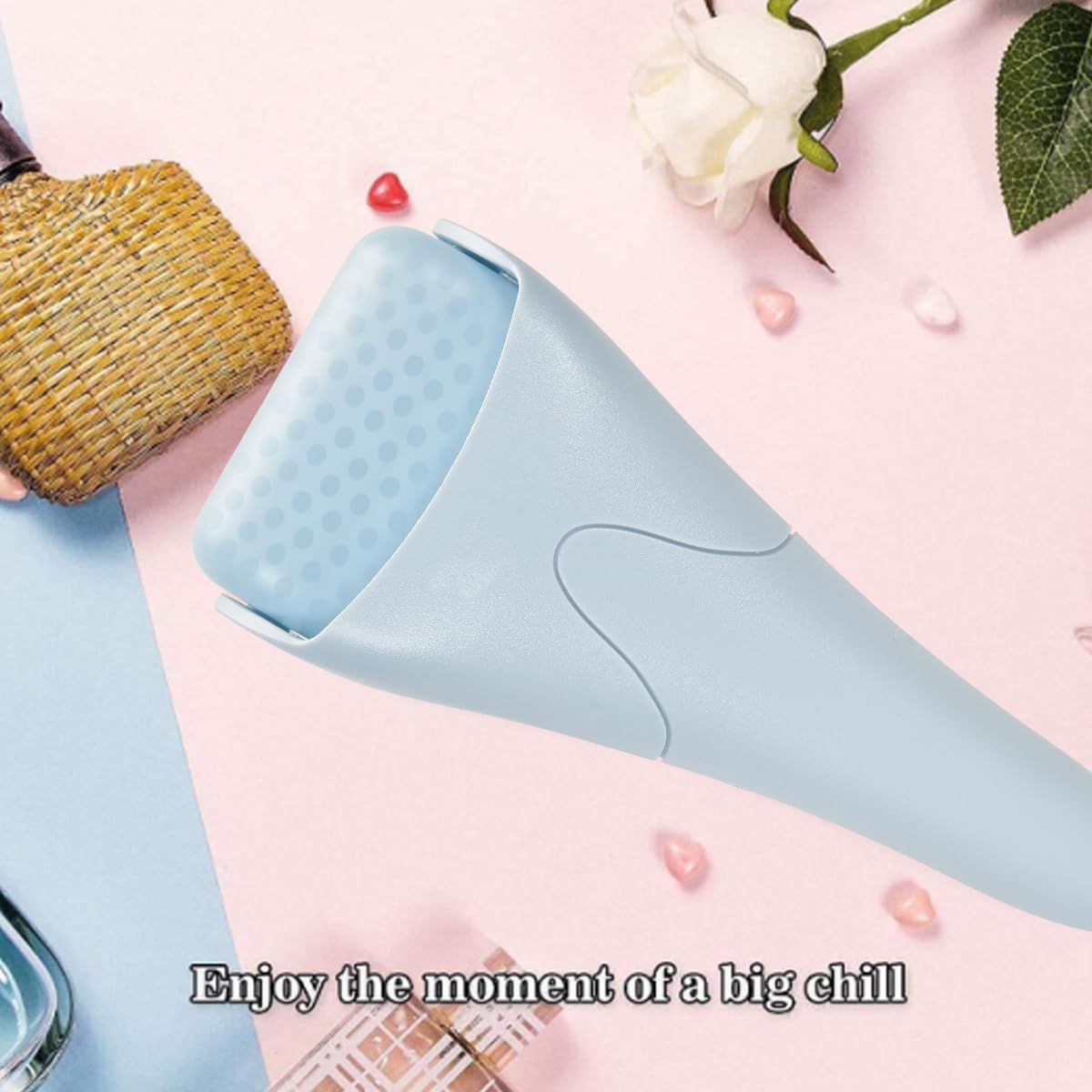 Fronnor Ice Roller in haze blue adds spa-like home care.