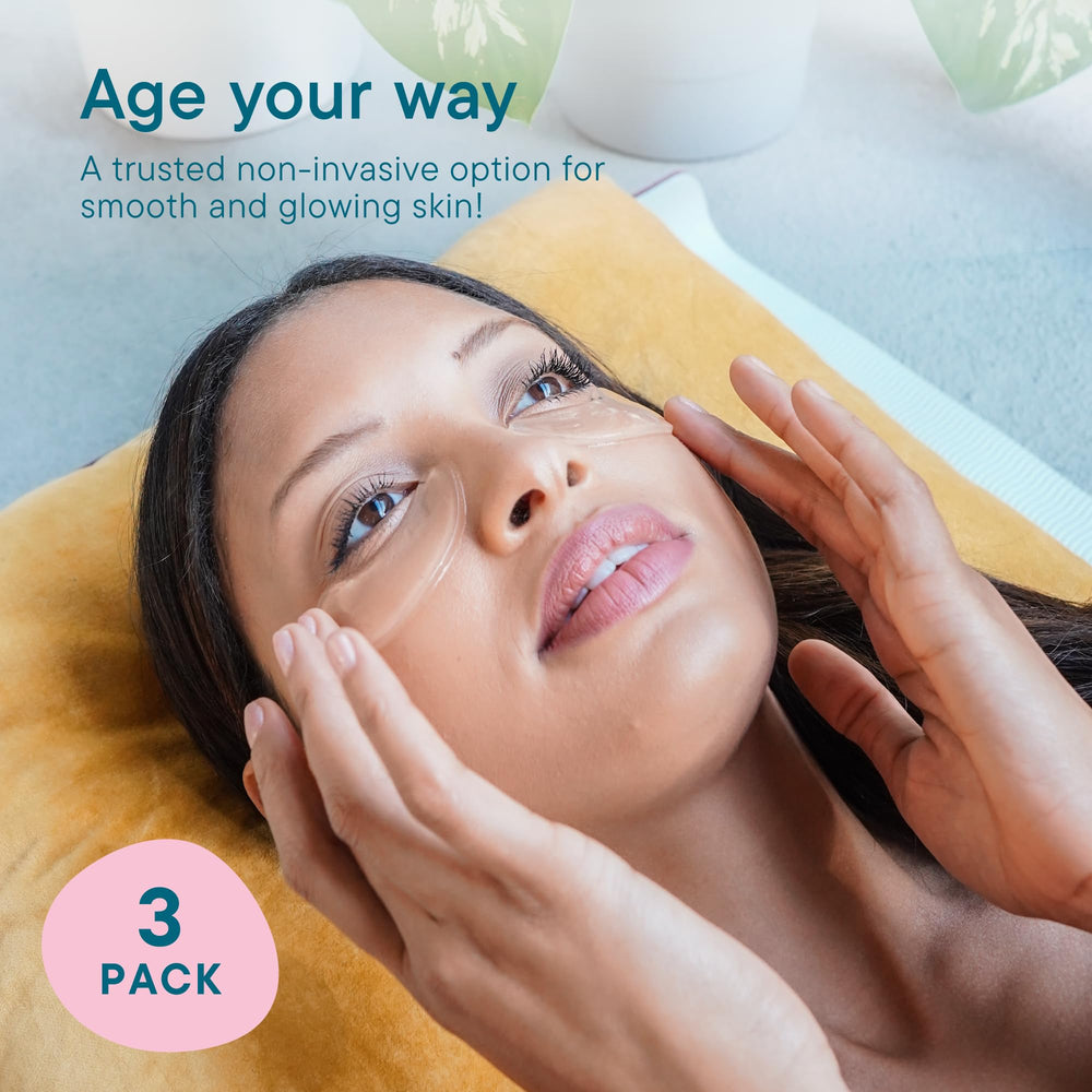 Frownies cactus collagen eye patches highlight hydration and elasticity support.