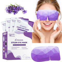 FRSHMORN mascarilla ocular de lavanda con vapor para dormir cómodo