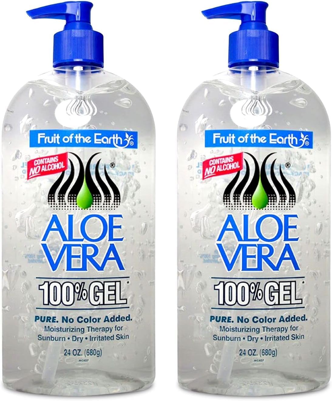 Fruit of the Earth gel de aloe vera 100% sin alcohol ni color añadido, uso diario suave