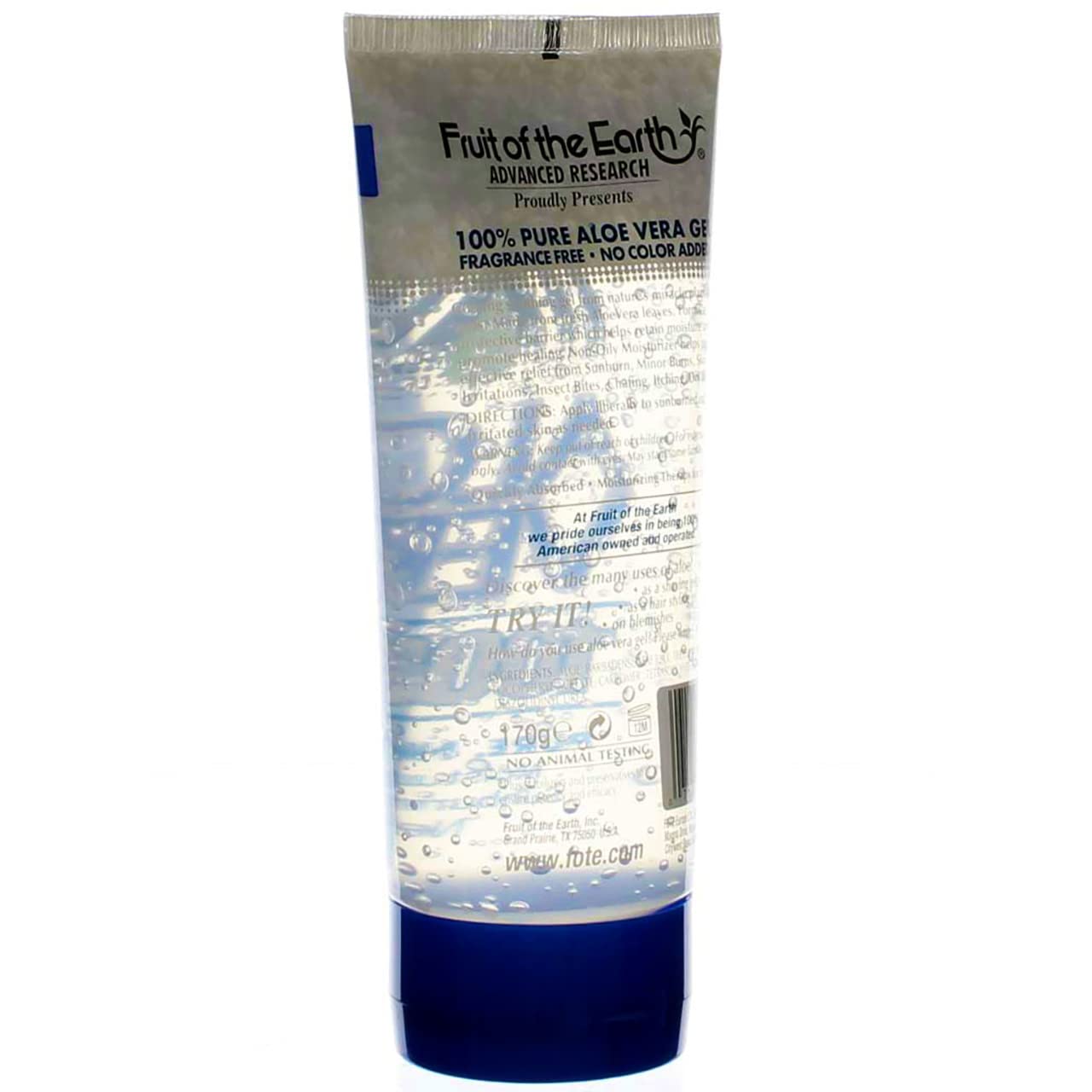 Gel sin fragancia de Fruit of the Earth para uso diario.