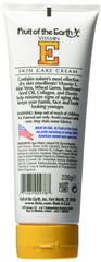 Close-up of Fruit of the Earth Vitamin-E Cream Tube texture showing rich emollients.