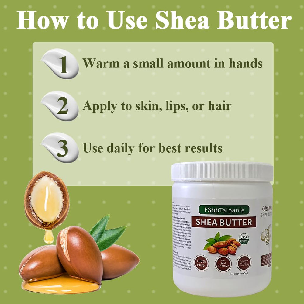 FSbbTaibanle Grade A quality shea butter suits hair and skin care routines.