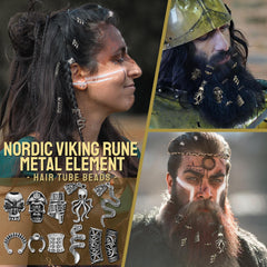 Clips metálicos Viking de Fscwlmon para fijación duradera en trenzas