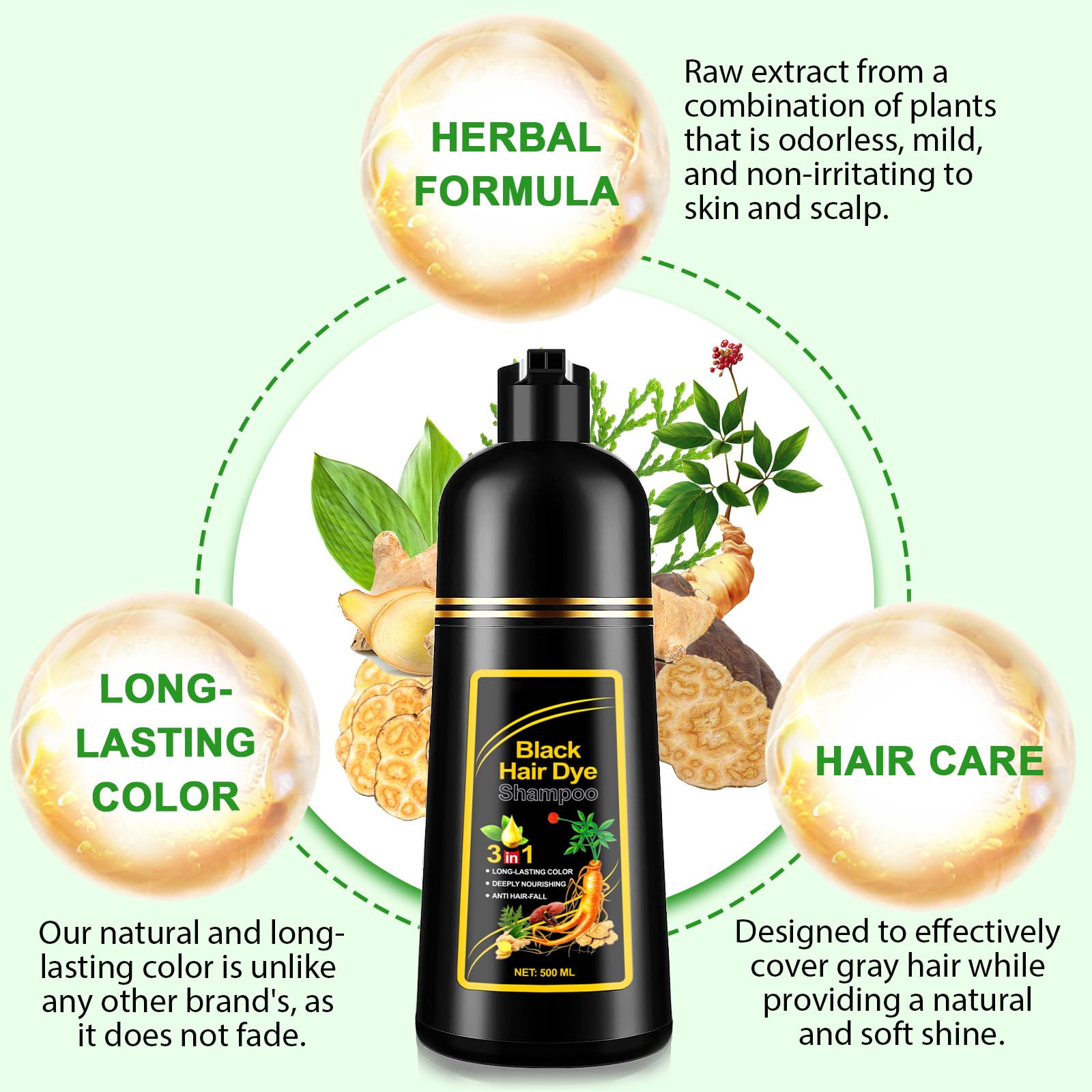 Ingrediente natural polygonum multiflorum y ginseng en FSLHCY