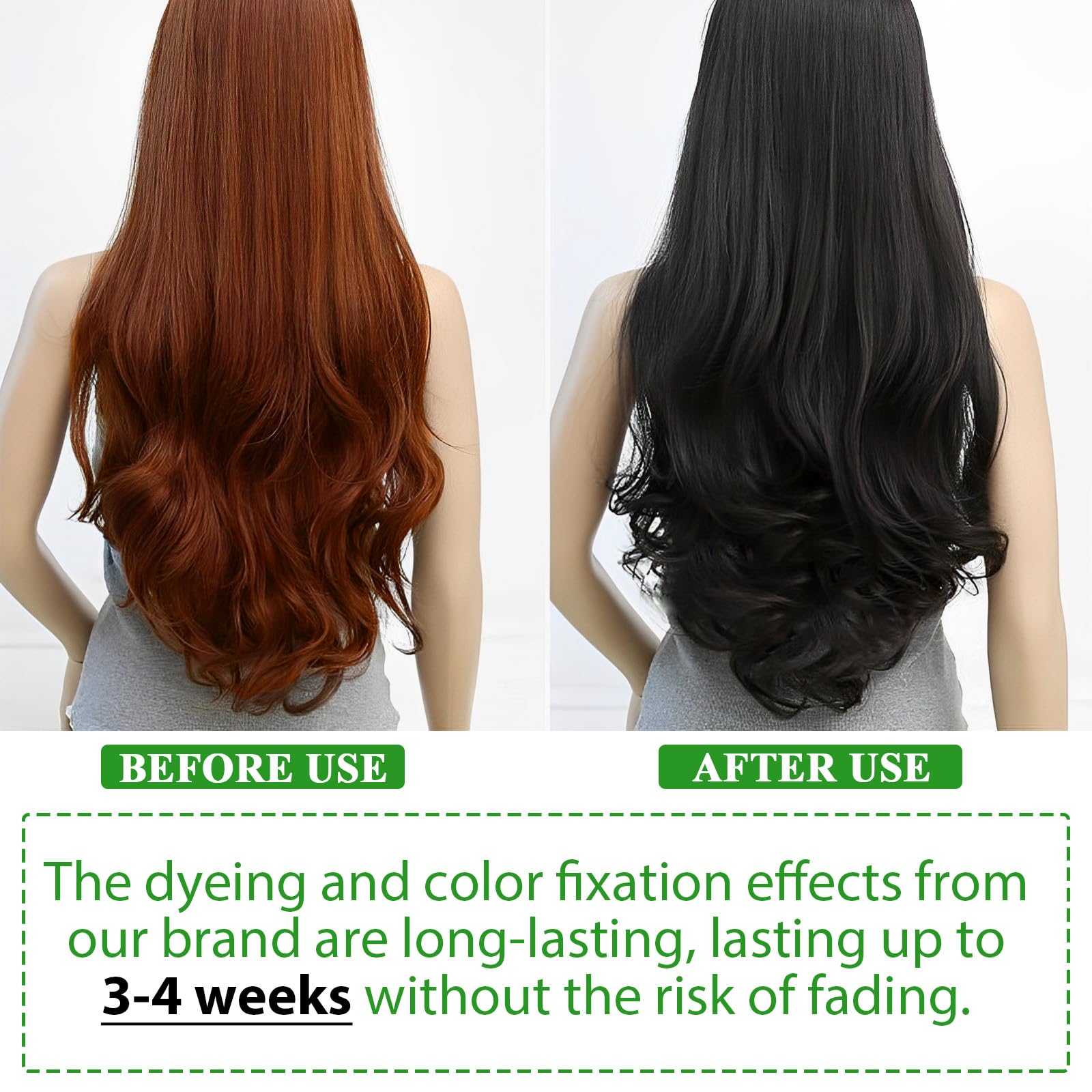 Champú colorante FSLHCY con espuma suave para cabello oscuro