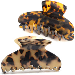 Pinza garra grande Carey de Fsmiling para cabello grueso, agarre seguro.