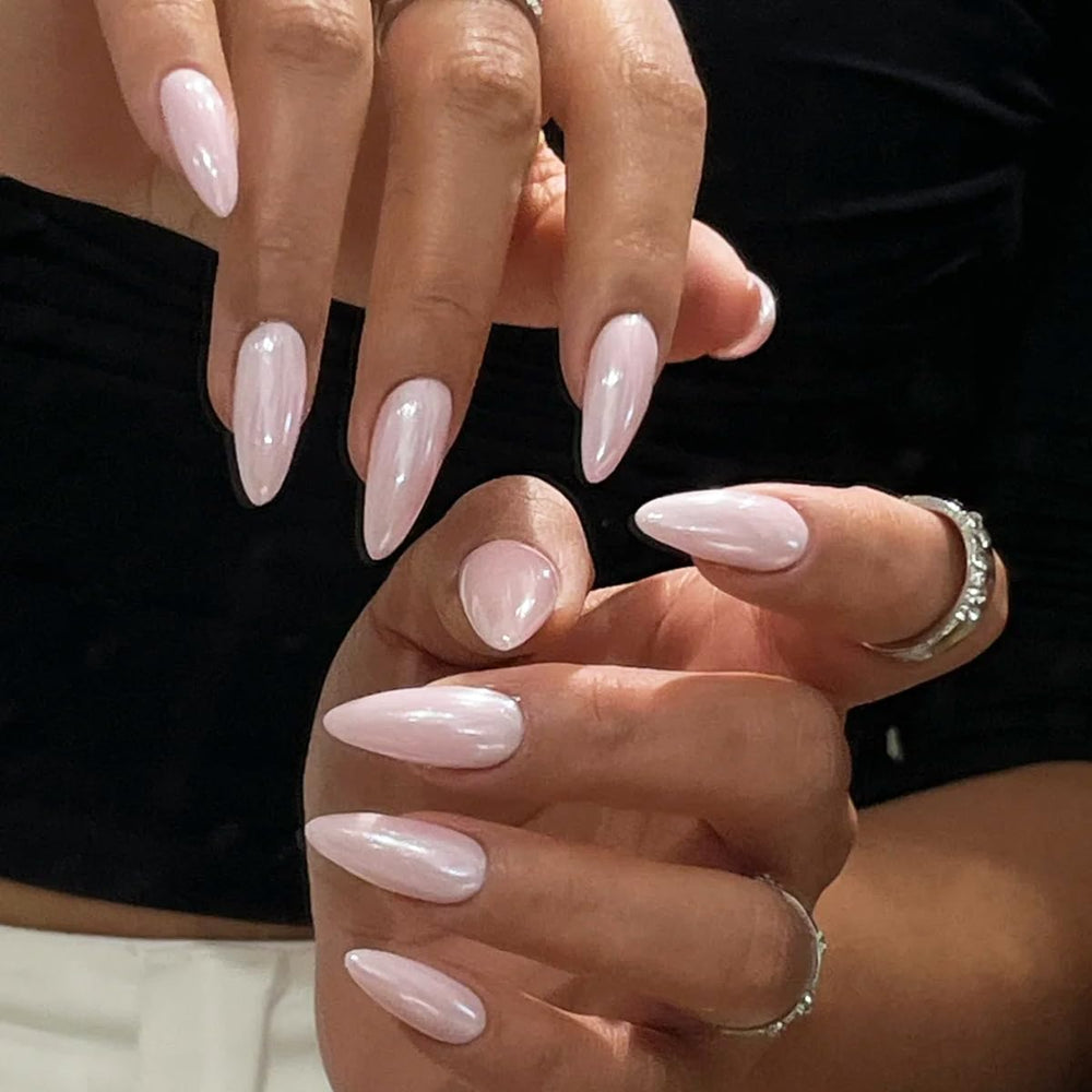 FSpronail Moonlight White Chrome: polvo perlado para arte sirena, irisado.