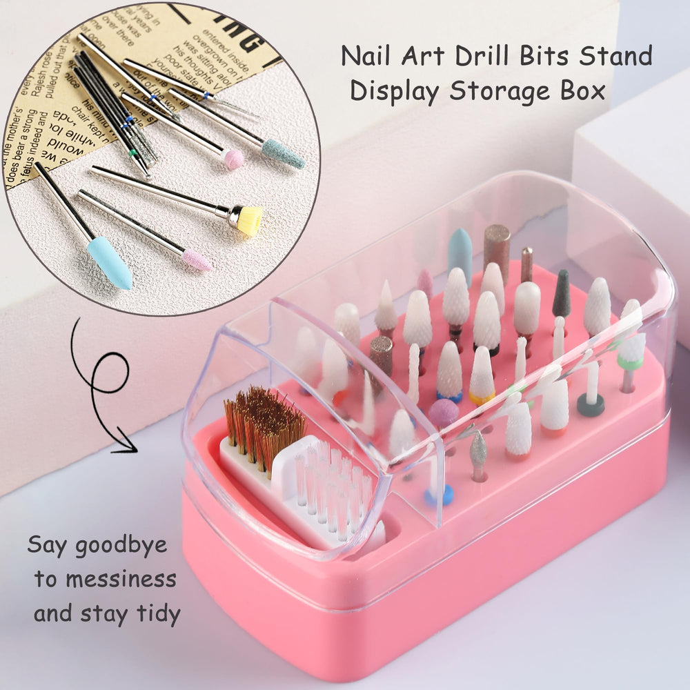 FSpronail dustproof nail bit holder with transparent cover protects tools.