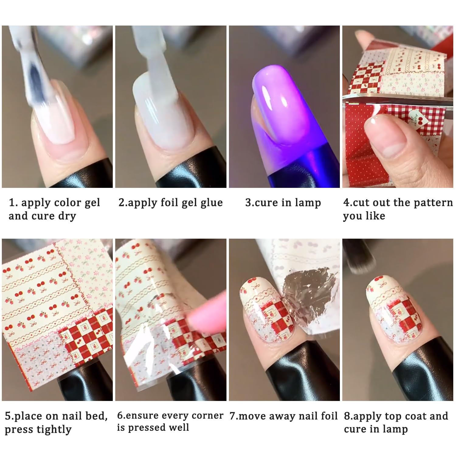 FSpronail láminas plaid rosa muestra de arte en uñas para múltiples looks.