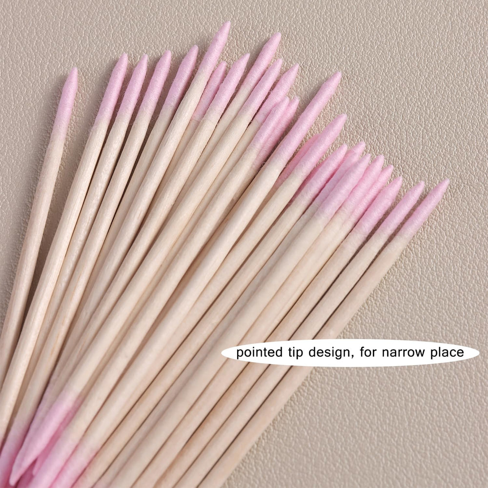 FSpronail precision-detail swabs clean cuticles and tight nail bed gaps.