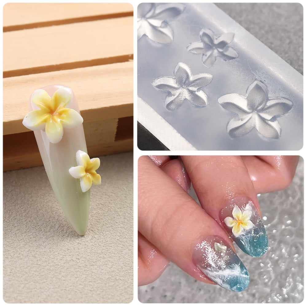 FSpronail floral molds compatible with resin and jewelry making.