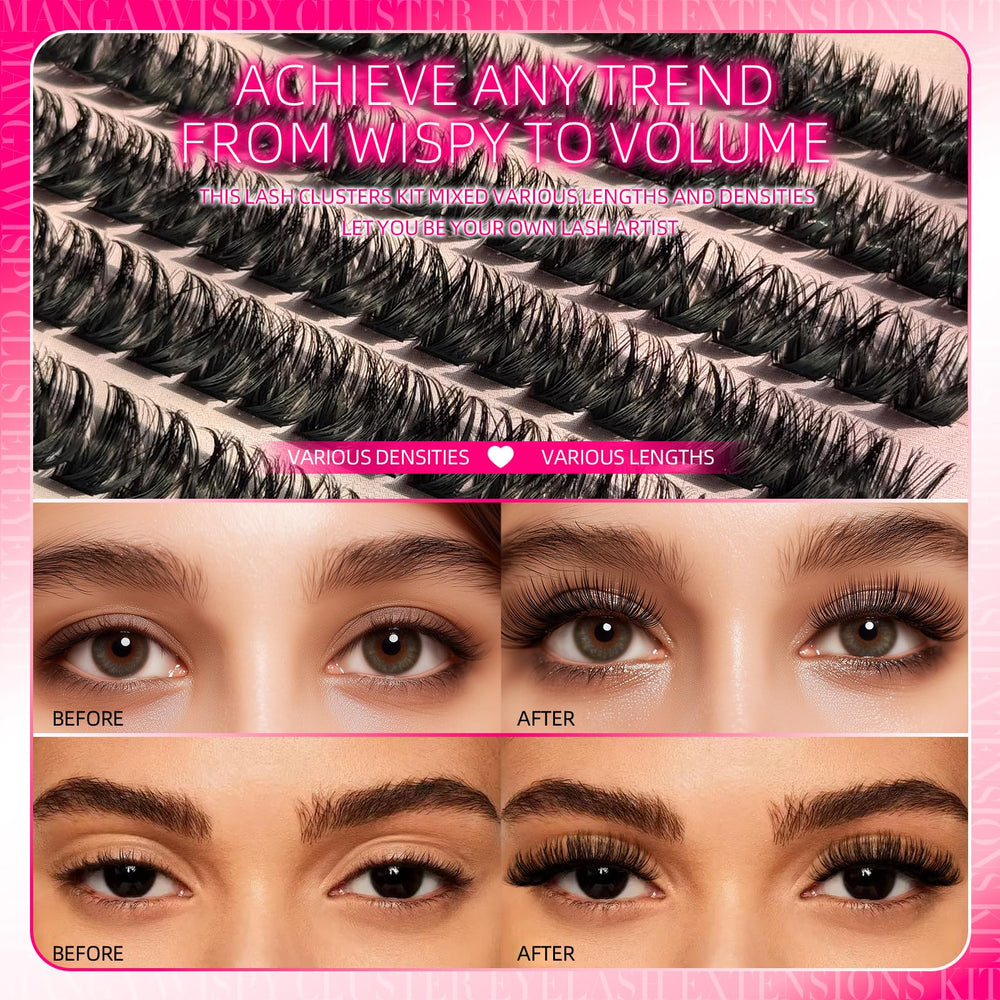 FTBZCF 80D/100D fibers mimic real lashes with softness.