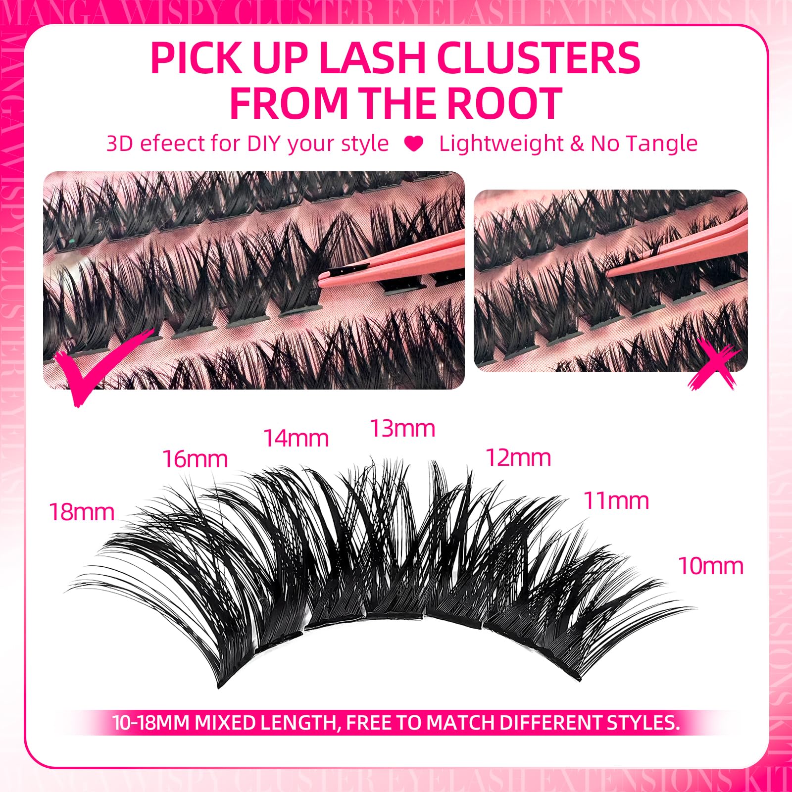 FTBZCF DIY lash-art kit suitable for beginners and pros.