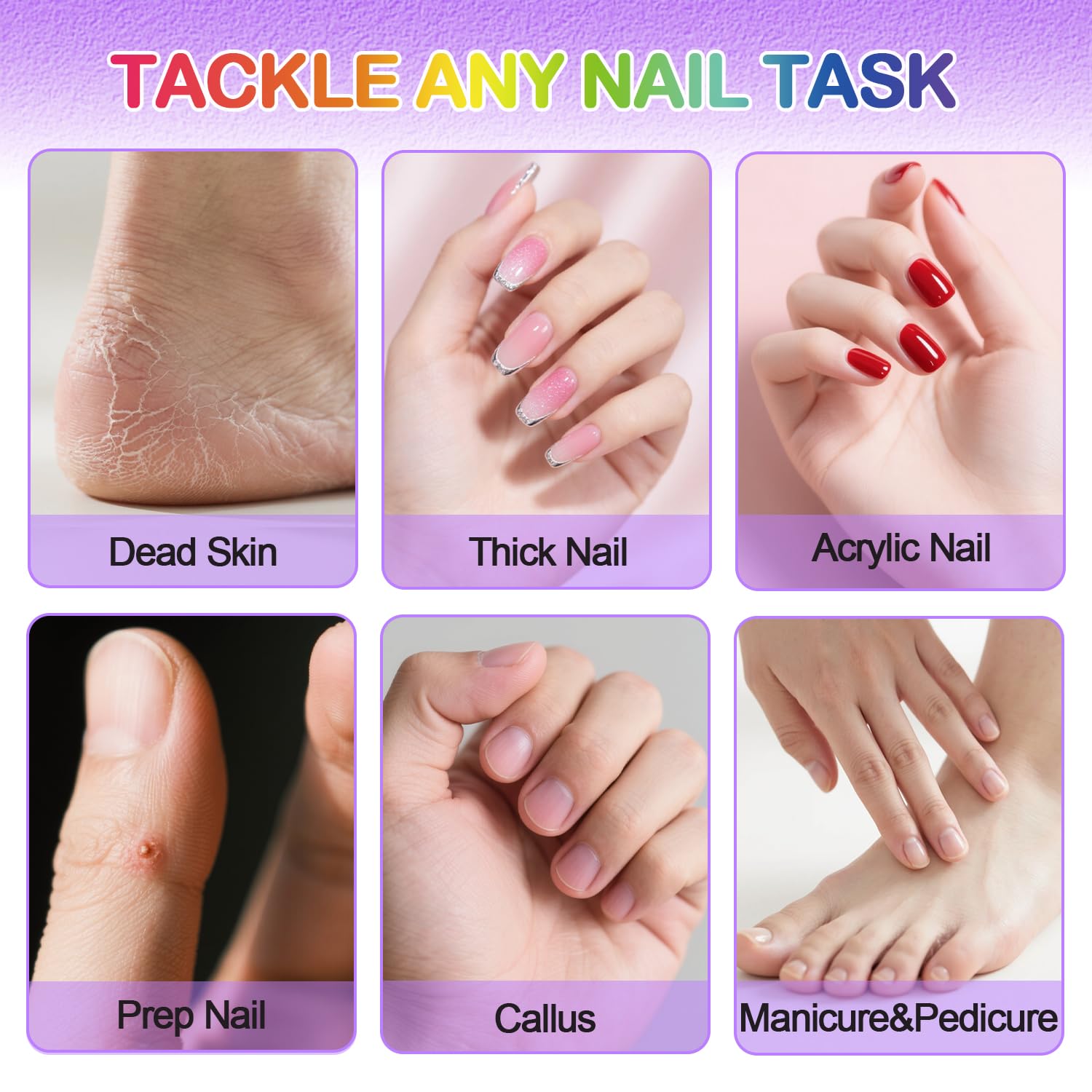 Ftimda ready-to-use pack of nail drill sanding bands for manicure and pedicure