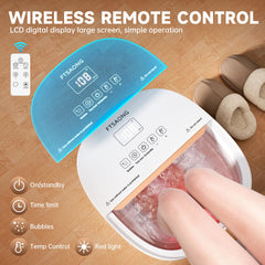 FTSAONG foot spa with bubbles and red light therapy for soothing, spa-like relaxation