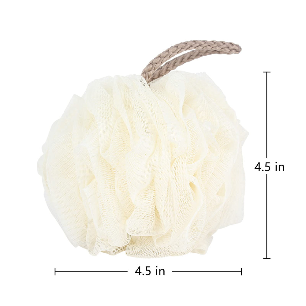 Fu Store loofah sponge multicolor pack with four colors for shared baths.