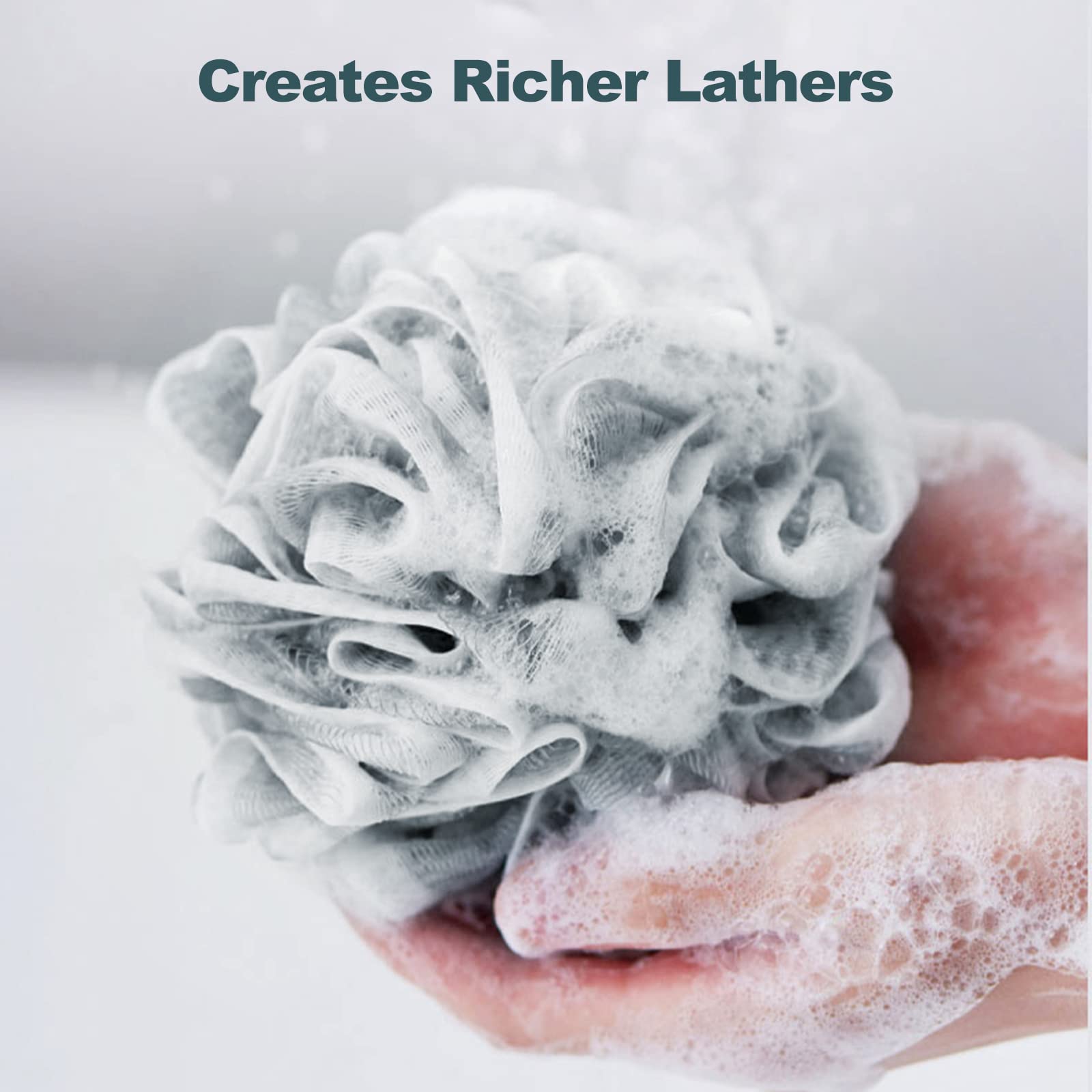 Fu Store loofah sponge dense netting for long-lasting lather