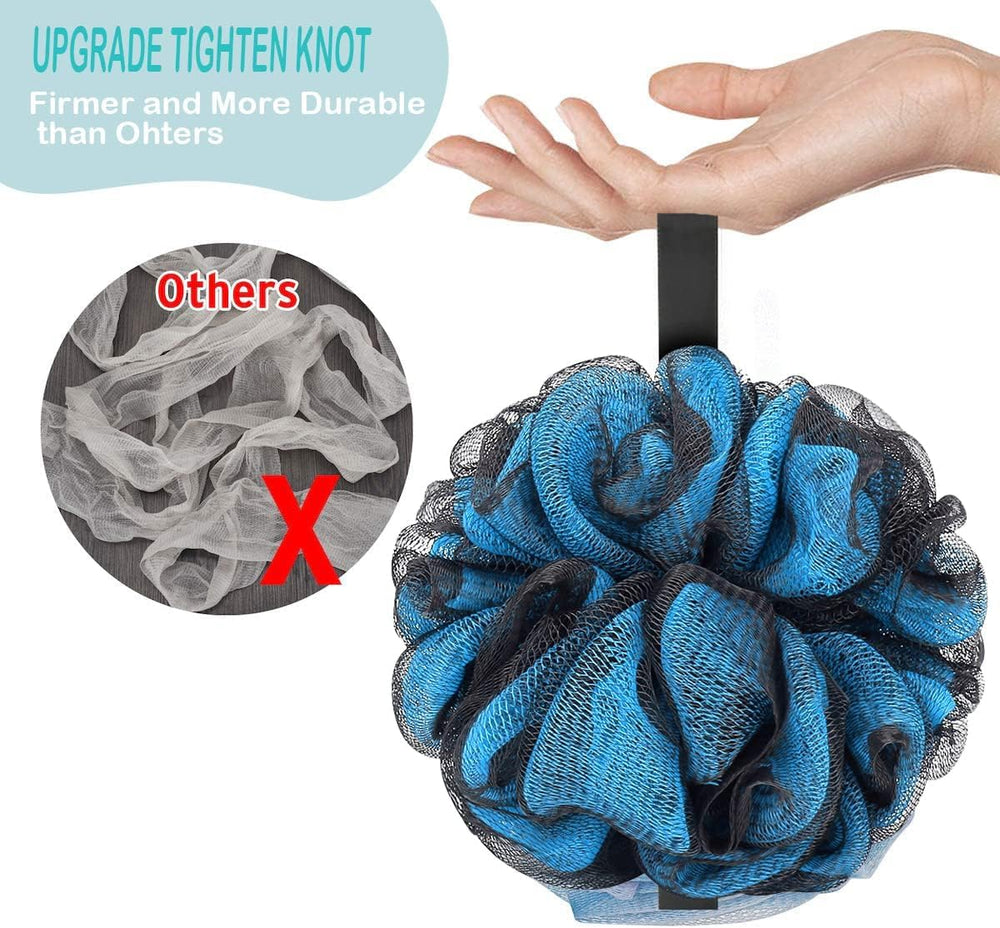 Fu Store loofah sponge close-up shows dense fibers for rich lather.