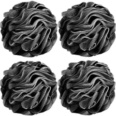 Fu Store loofah sponge 4-pack setup for quick exfoliation in daily showers