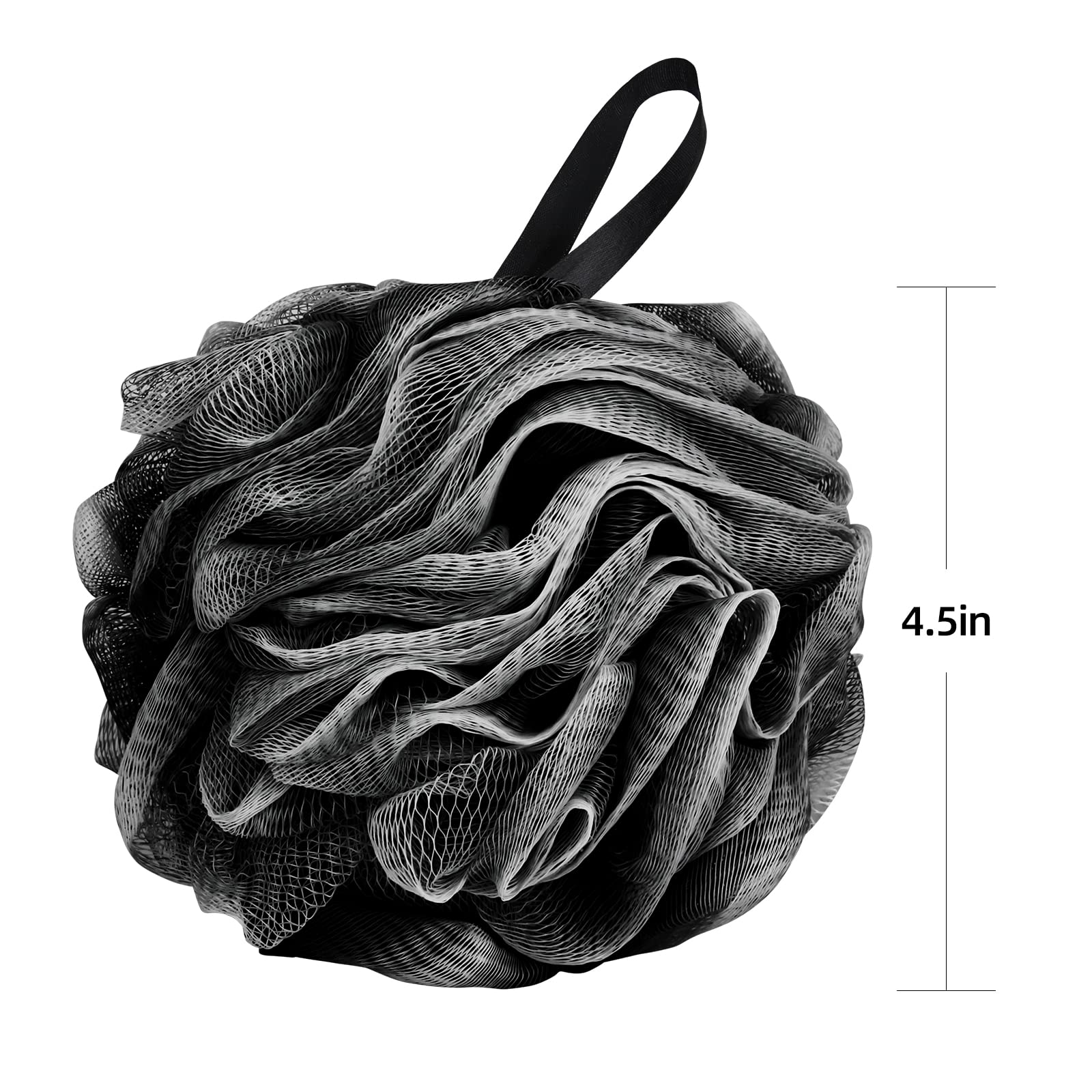 Fu Store loofah sponge black-pack presents stylish four-pack for modern bathrooms