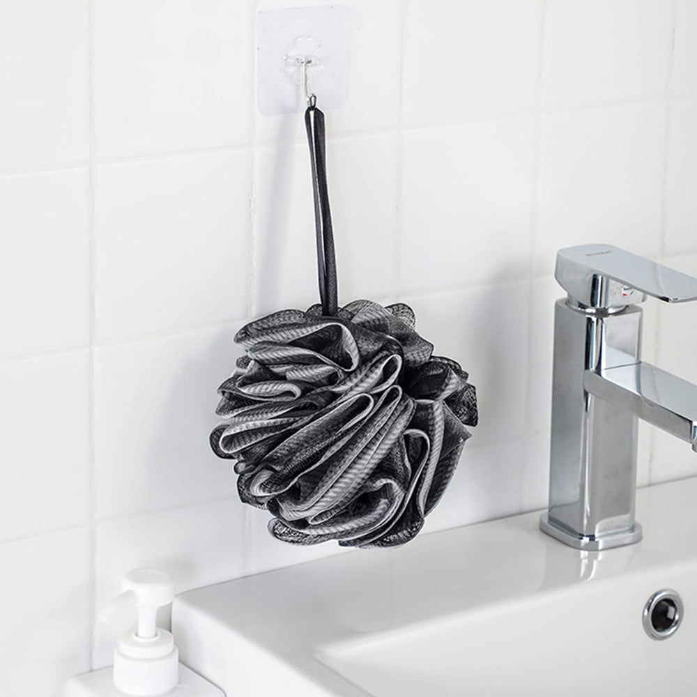 Fu Store loofah sponge soft-foam-lather demonstrates rich foam for cleansing