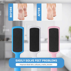 Fu Store pedicure foot file pink dual-sided rasp for dead skin removal