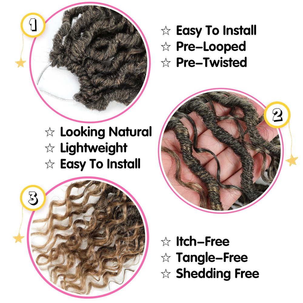 Fulcrum Goddess Locs 12in soft, lightweight faux locs ideal for daily wear.