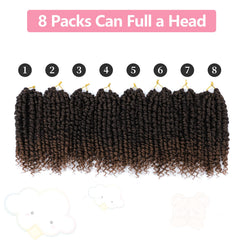 Fulcrum Passion Twist 8inch curly-ends closeup for natural movement.