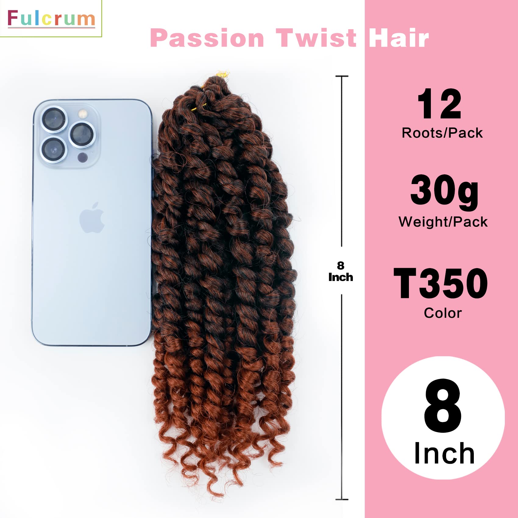 Fulcrum Passion Twist 8inch daily-use hair for everyday wear.