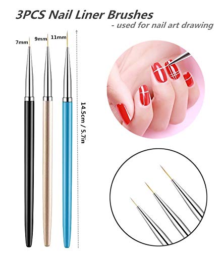 FULINJOY alloy nylon brushes offer flexible precision for detailed nail art