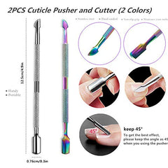 FULINJOY cuticle cutter side removes leftover skin or glue with control.