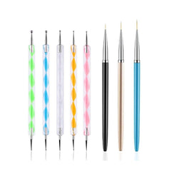 FULINJOY dotting pens with two-way tips for precise nail art dots and lines