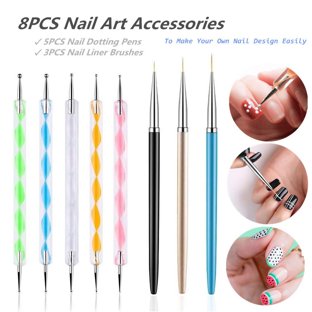 FULINJOY nail art design kit for quick, creative manicures