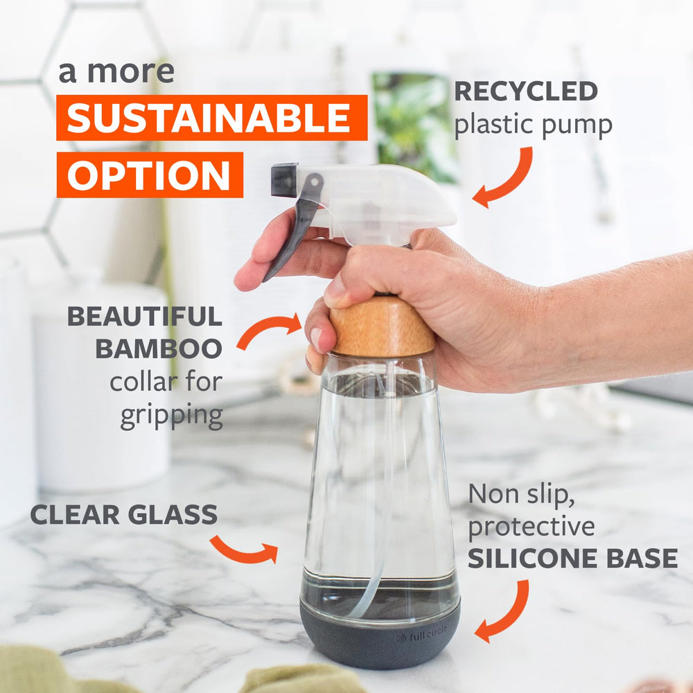Full Circle Bottle Service mist spray setting for delicate surfaces
