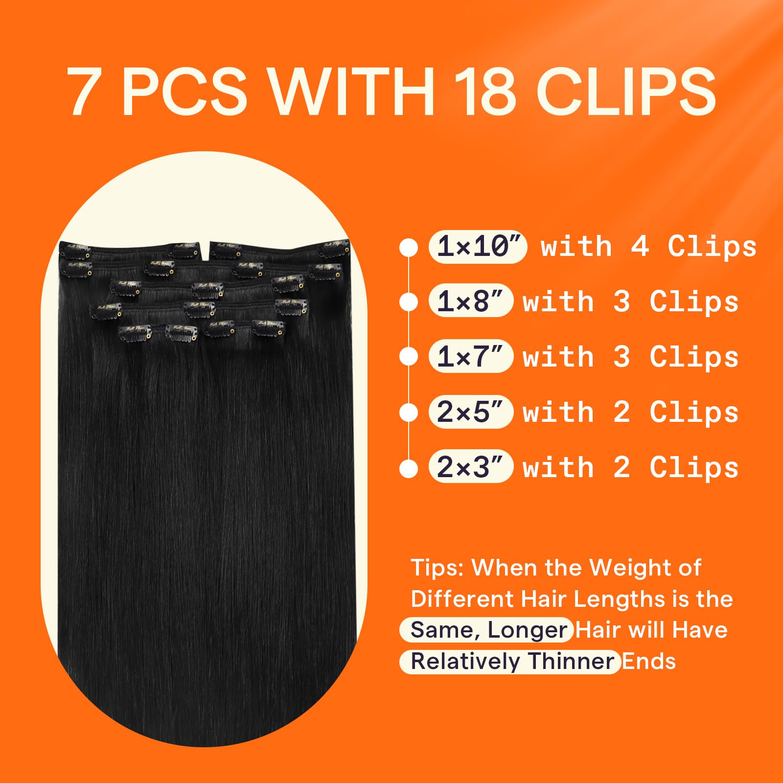 Full Shine lightweight three layer weft ensures secure wear