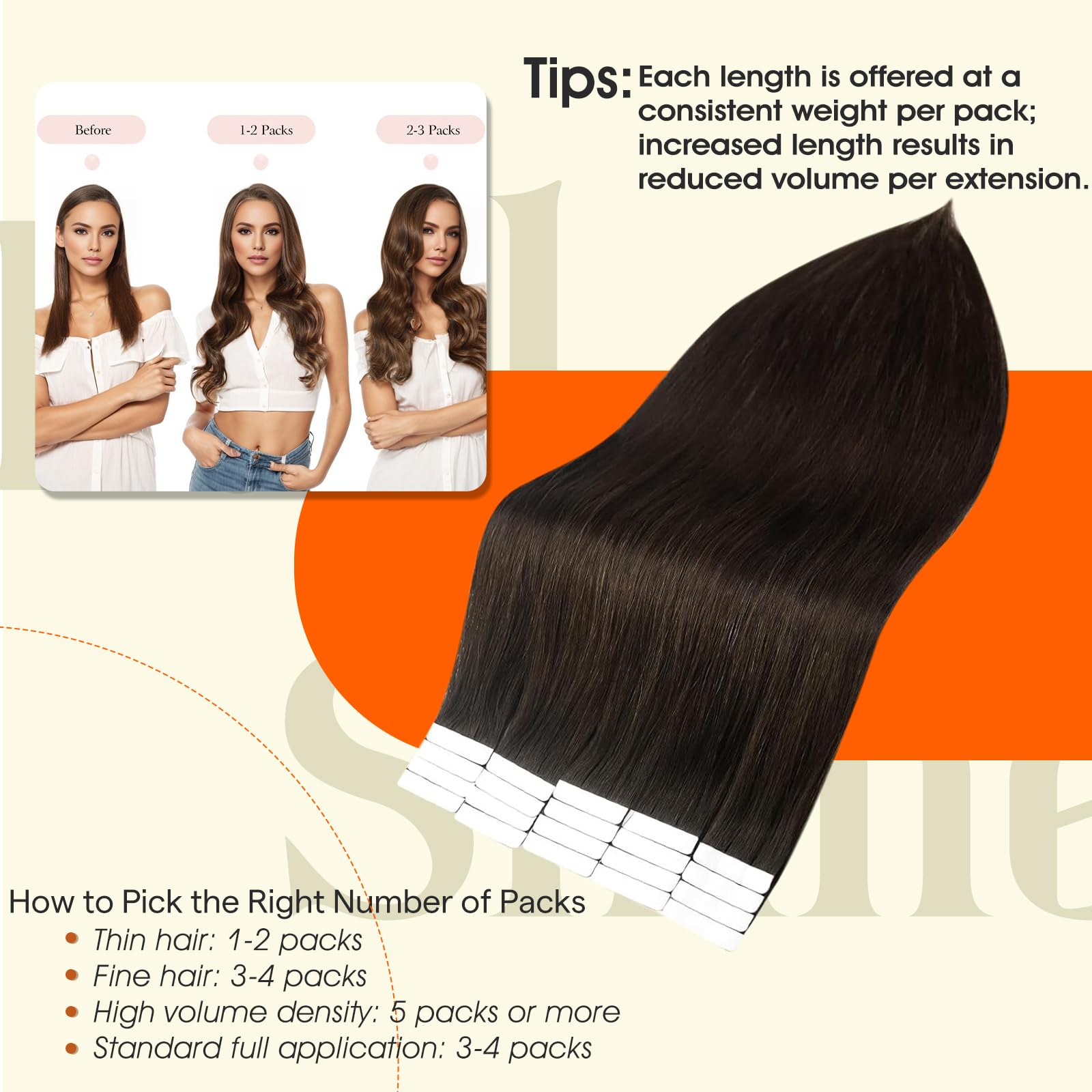 Remy cuticles aligned for minimal tangling and silky feel.