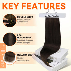 Full Shine Remy hair close-up showing soft, natural movement.