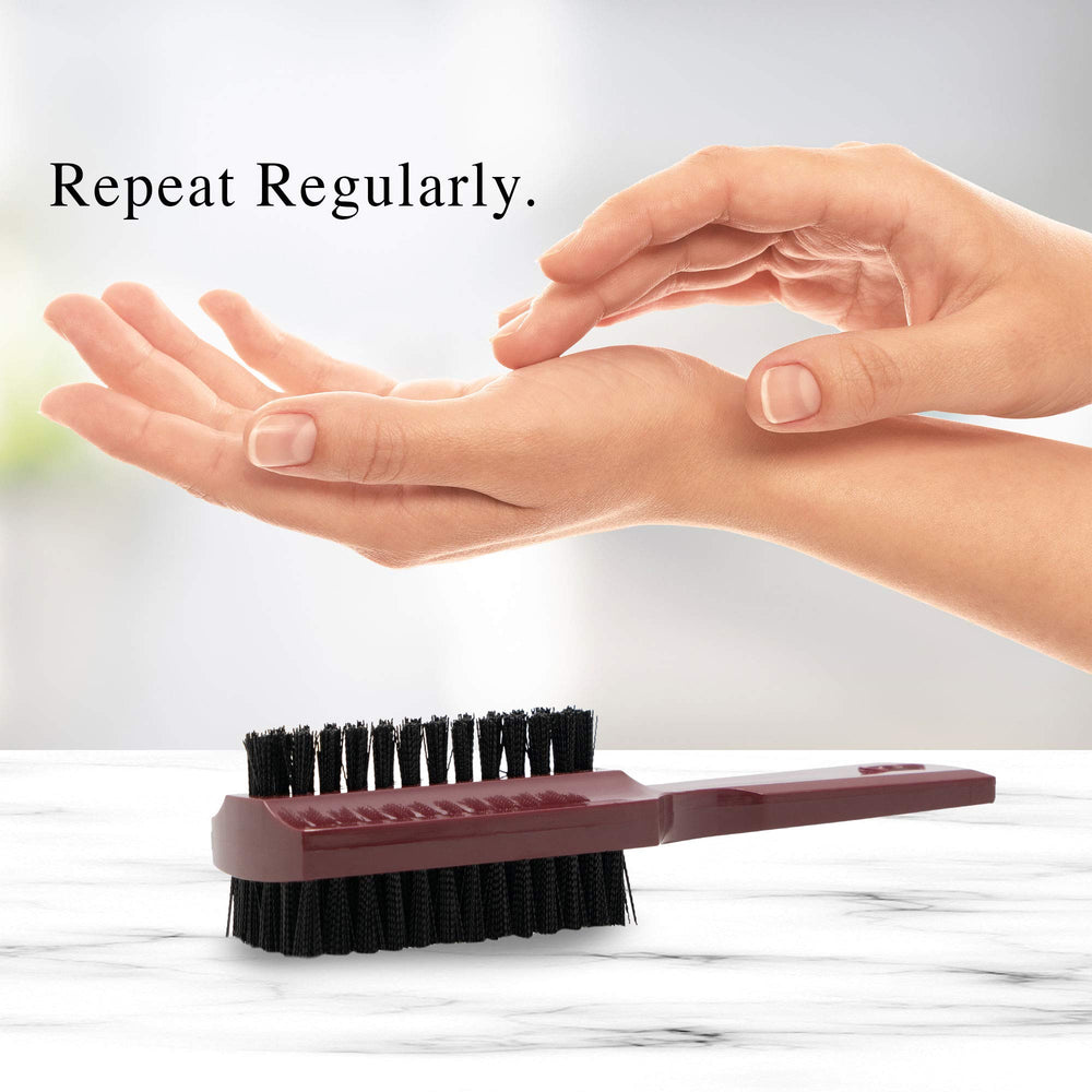 Built-in air-drying hole on Fuller Brush Hand 'N Nail Brush after washing