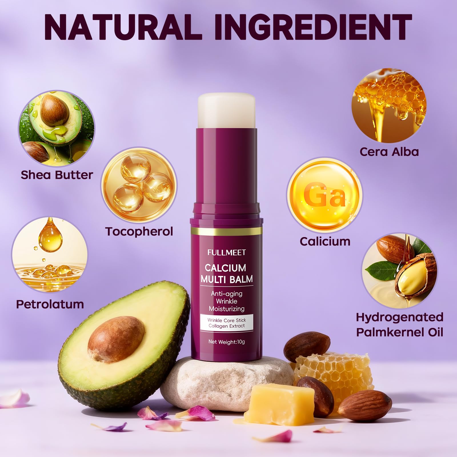 FullMeet calcio volumen multi-balm textura ligera se desliza sin grasa