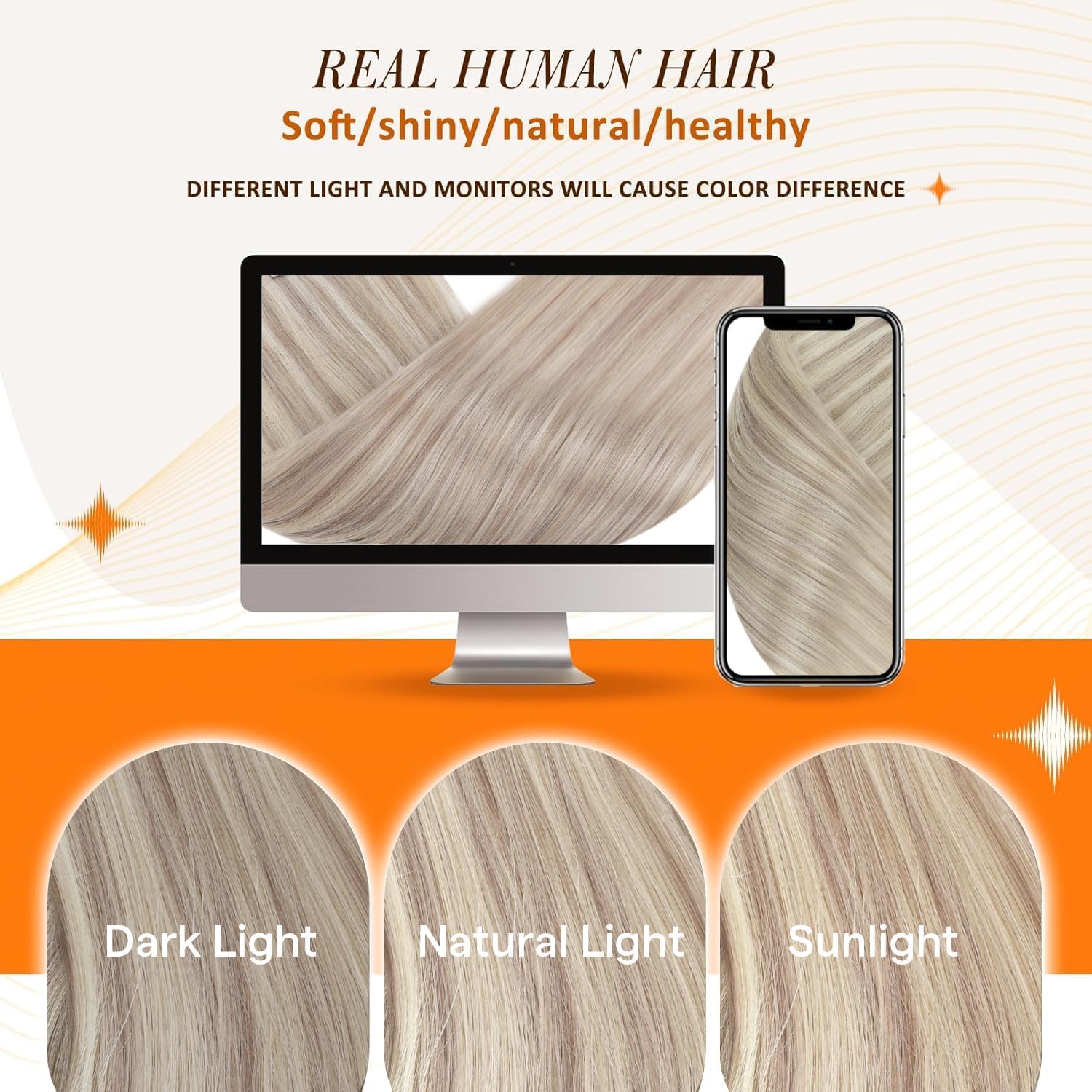Full Shine blonde shades for natural color-matched results.