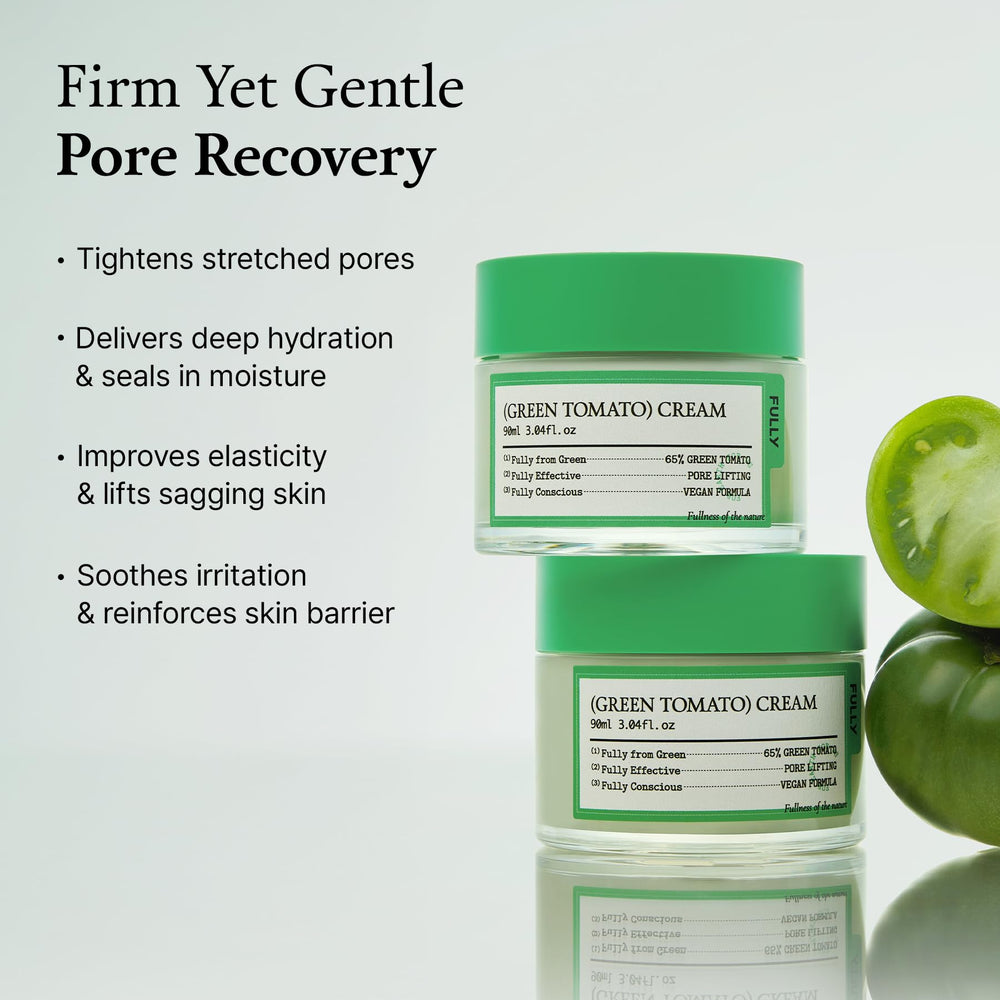 FULLY crema facial Tomate Verde, absorción rápida para uso diario