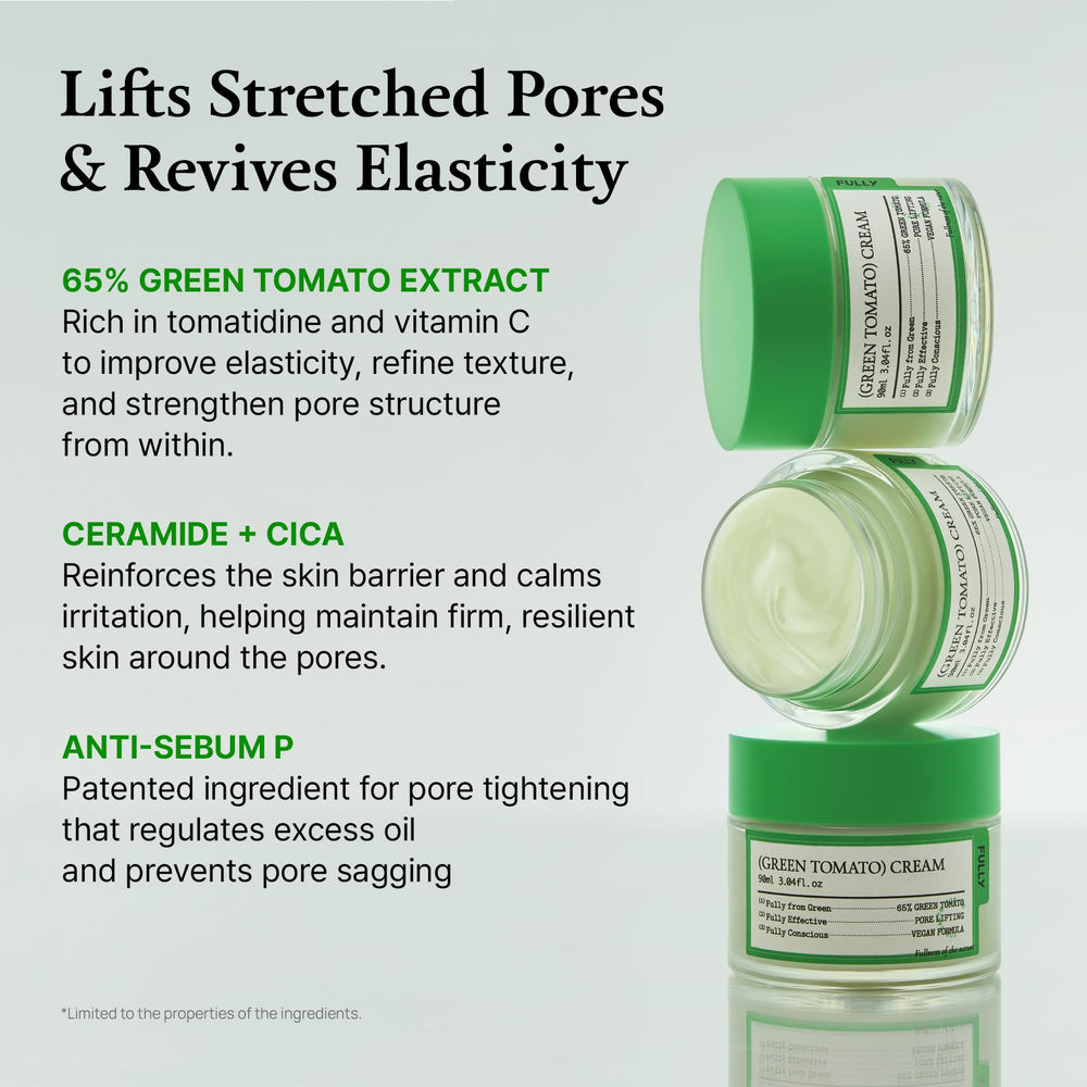 FULLY crema facial Tomate Verde, mejora elasticidad de la piel sin esfuerzo
