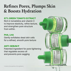 Aplicador de dosificación de FULLY serum tomate verde para aplicación precisa.