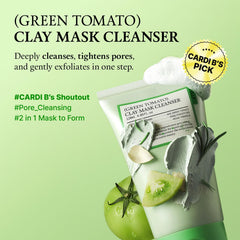 FULLY Limpiador facial de tomate verde uso diario para poros limpios sin resecar.