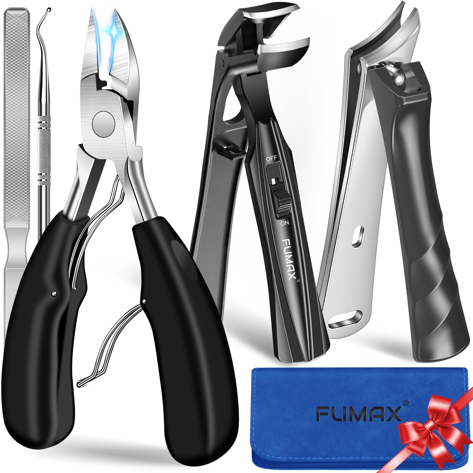 FUMAX 2026 toenail clippers with large opening for thick nails