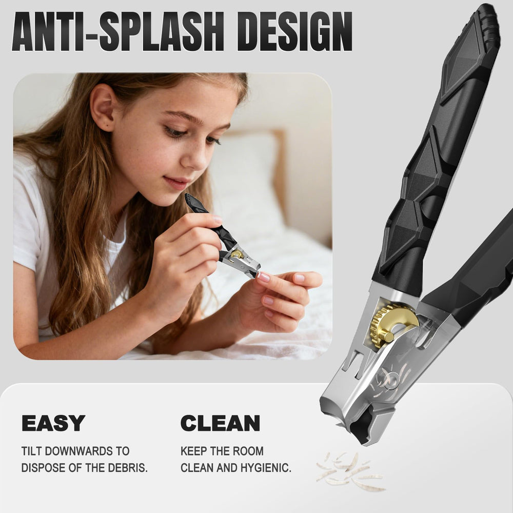 FUMAX ingrown toenail clippers with a slanted blade to reach curved edges safely.