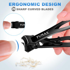 FUMAX ergonomic lever design for comfortable leverage during clipping.