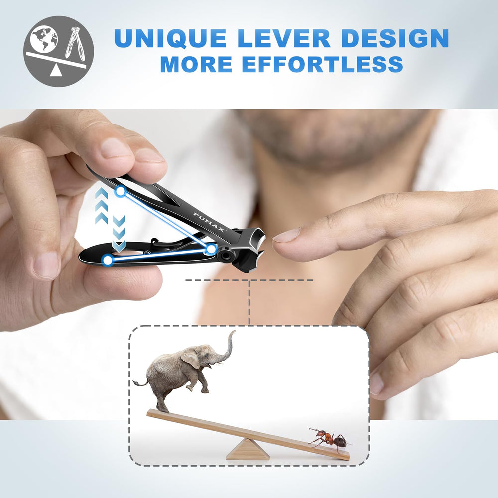 FUMAX stainless steel blades stay sharp for thick nails over time.